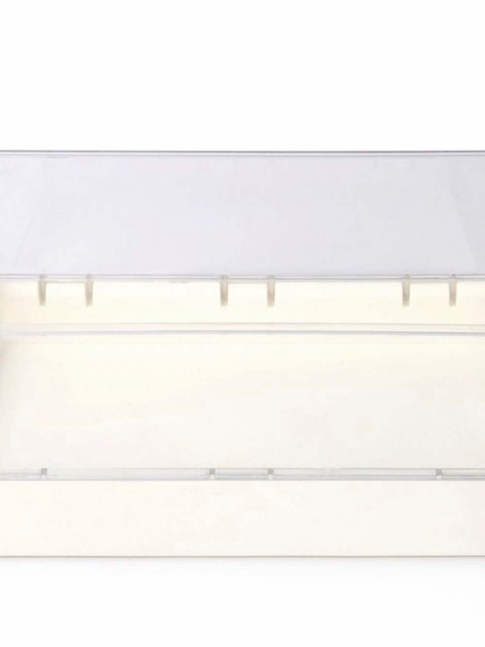 Target Clear Stackable Storage Bin with White Base - Picture 3 of 3